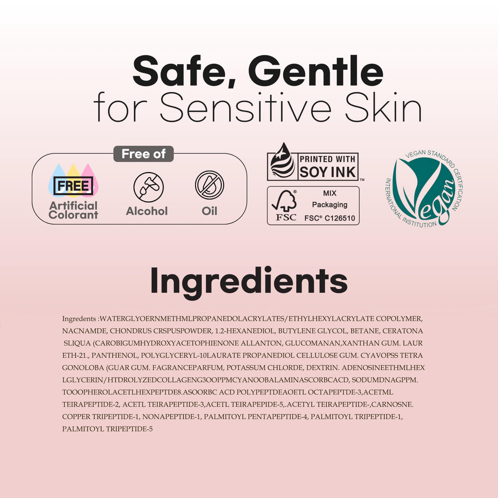 Energizing Pink Collagen Jelly Gel Mask , Overnight Face Mask for Glass Glow Skin Care ,Moisturizing Collagen Face Mask, Korean Skincare, 4Ea